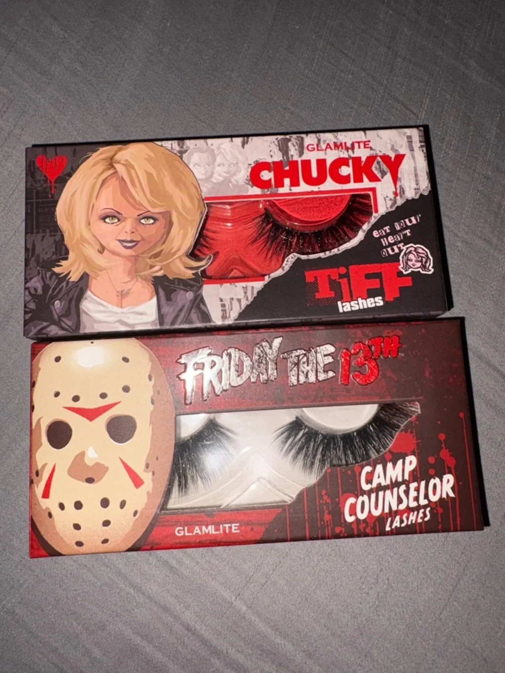 Glamlite Chucky & Friday the 13th False Lashes Sets - Picture 1 of 2